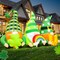 6 FT St Patricks Day Inflatables Outdoor Decorations Inflatable Gnome Leprechauns Blow Up Yard Decor Saint Patrick's Decorations for Yard Holiday Party Garden Lawn